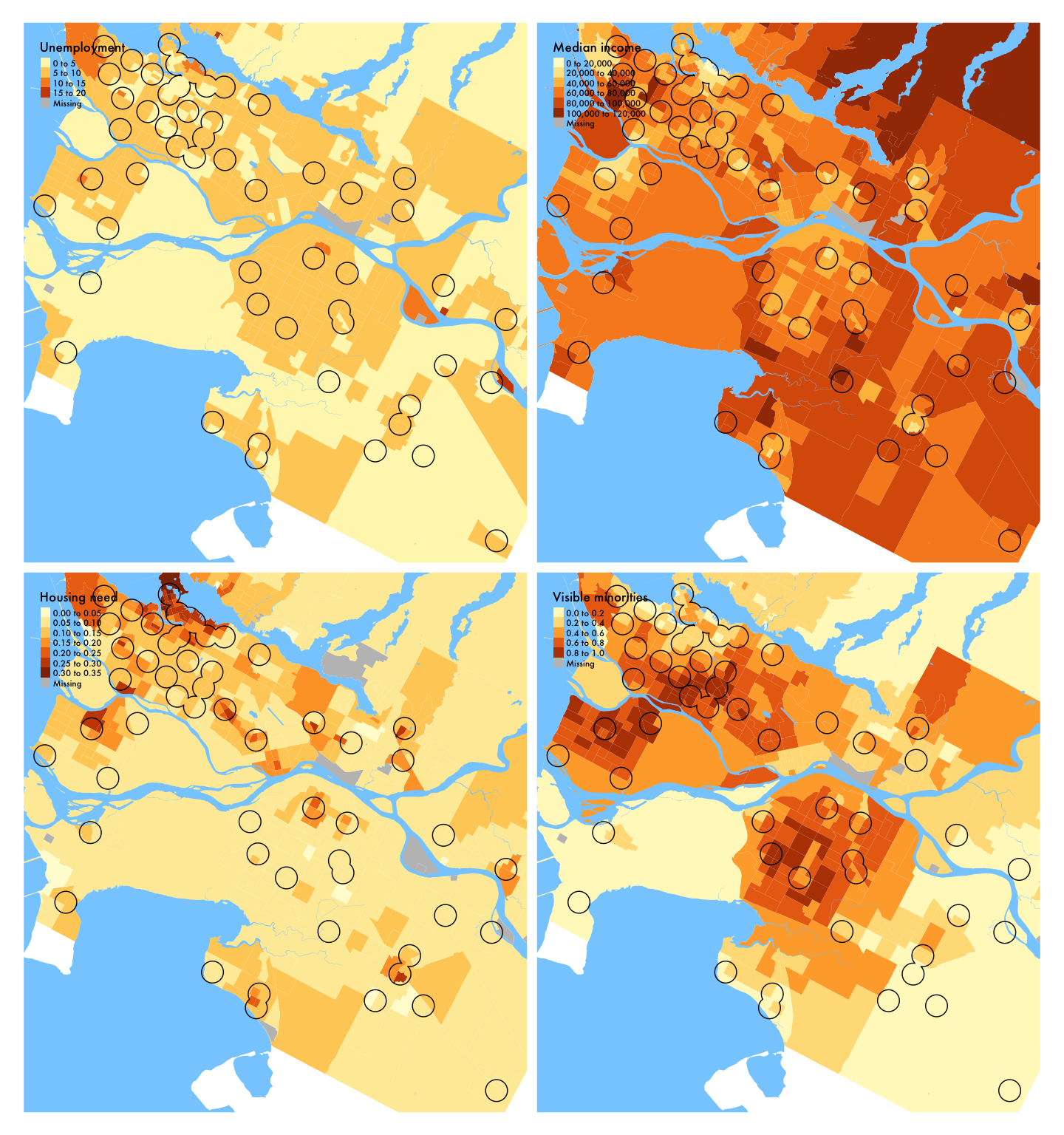 Demographic variables in Vancouver (library service area), 2016