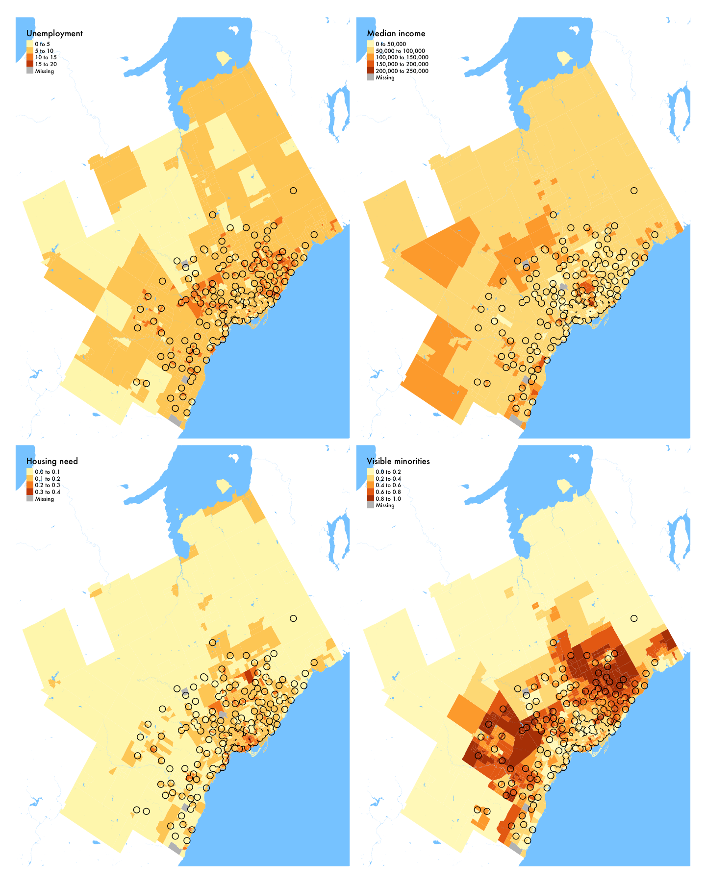 Demographic variables in Toronto (region), 2016